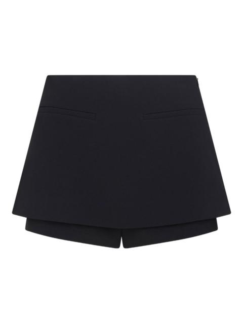 layered mini skort