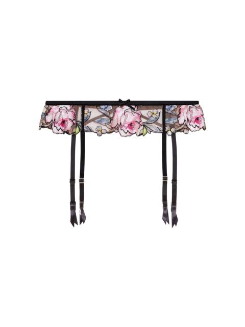Fidelia Embroidery Garter Belt