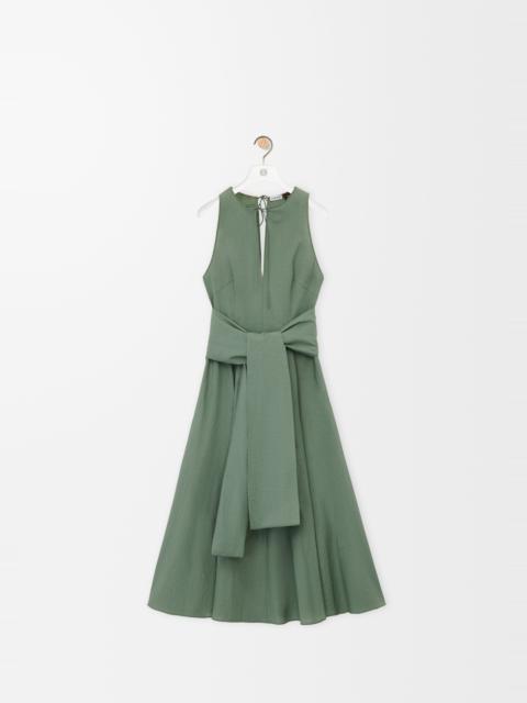 Wrap dress in cotton blend