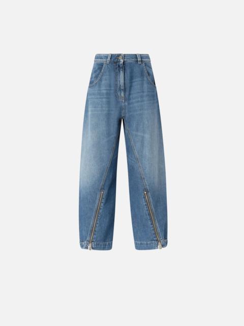BALLOON-FIT JEANS WITH ZIP