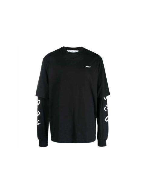 OFF-WHITE Chain Arrow Double T-shirt Black