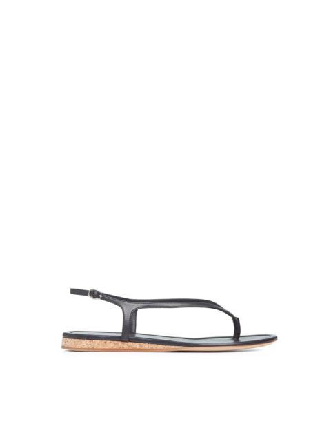 Gia Sandal in Black Leather