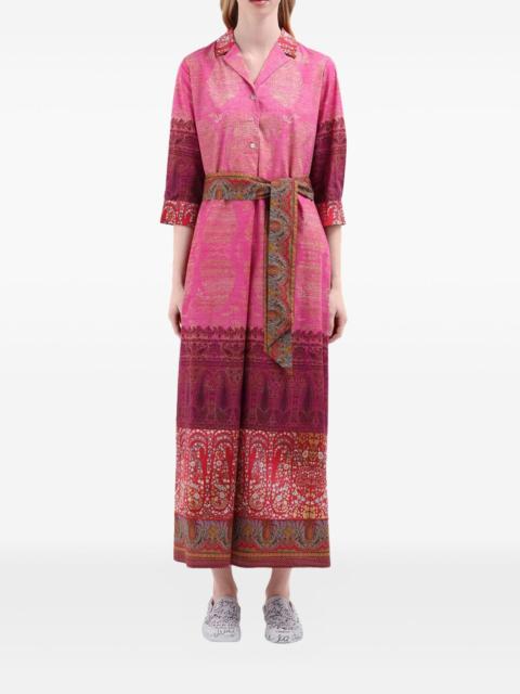 Diomedes belted shirt dress