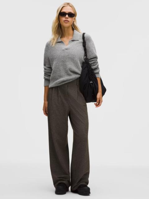 Daydrift High-Rise Wide-Leg Trouser Short *Herringbone