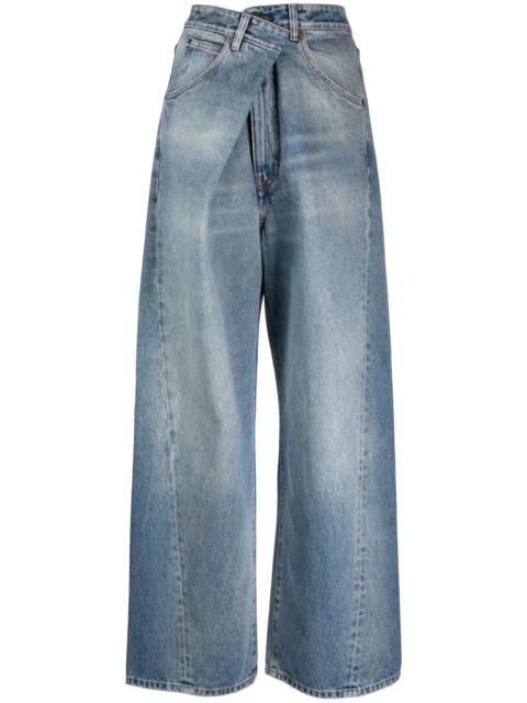 Darkpark Ines Asymmetric Wide-leg Jeans