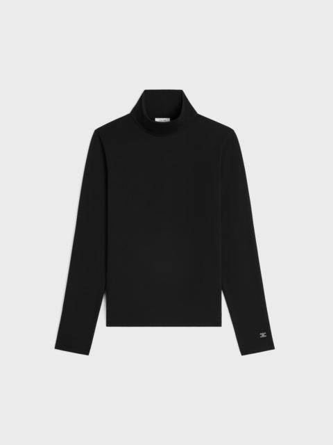 high neck top IN athletic cotton jersey