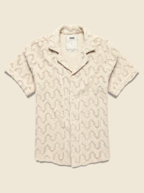 Atlas Crochet Terry Shirt - Cream