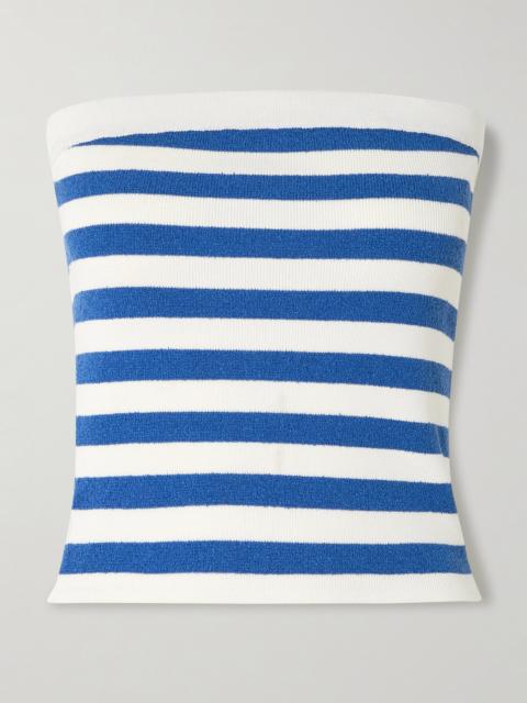 Ari Cropped Striped Knitted Top