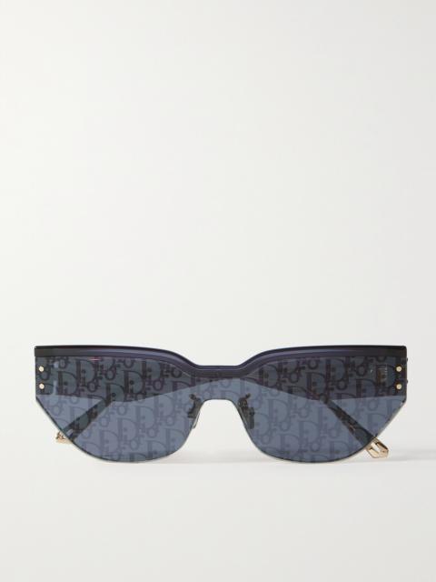 Diorclub M3u D-frame Acetate And Gold-tone Sunglasses