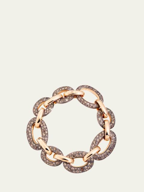 18K Catene Brown Diamond Link Bracelet