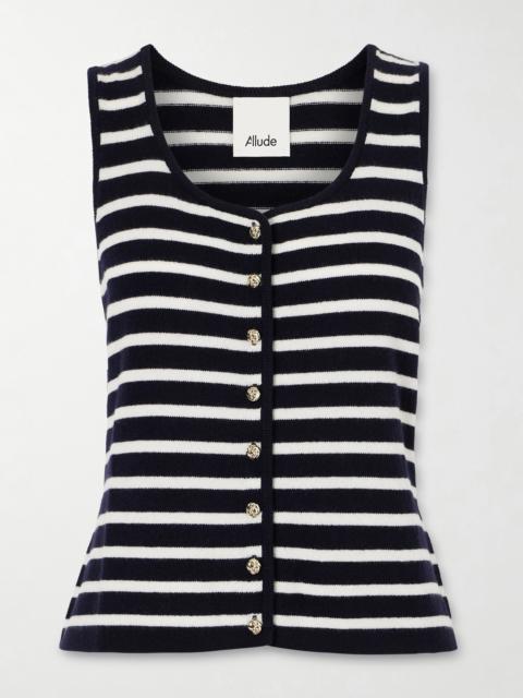 Striped Cashmere Vest