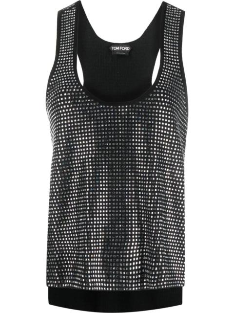 square mirrored vest top