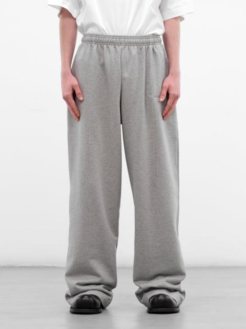 Gray Melange Molleton Baggy Sweatpants