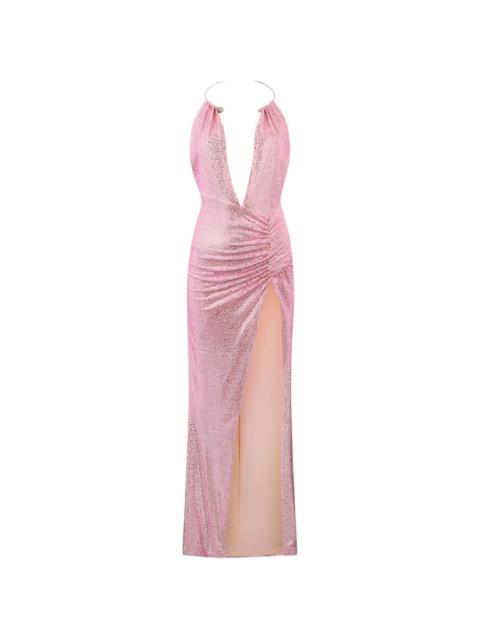 piercing strass maxi dress