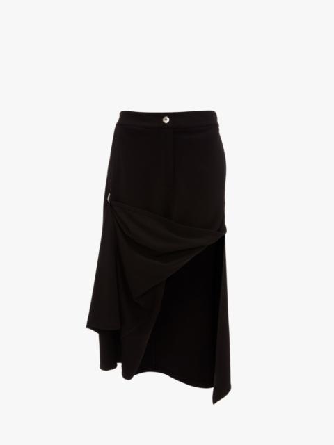ASYMMETRIC DRAPED SKIRT