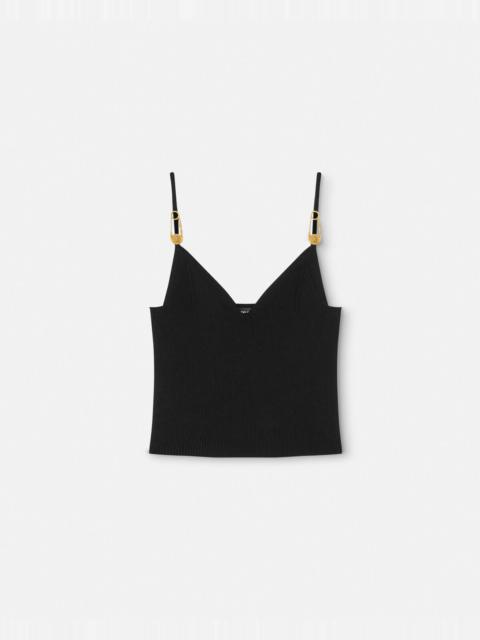 Safety Pin Knit Crop Top