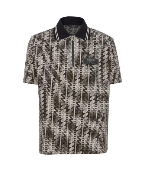 PB Labyrinth jacquard polo shirt