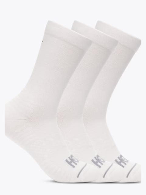 Crew Run Sock 3-Pack in White/White/White