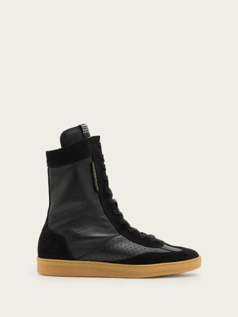 LOUISE LEATHER HIGH TOP SNEAKERS