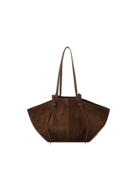 large Mochi suede shoulder bag