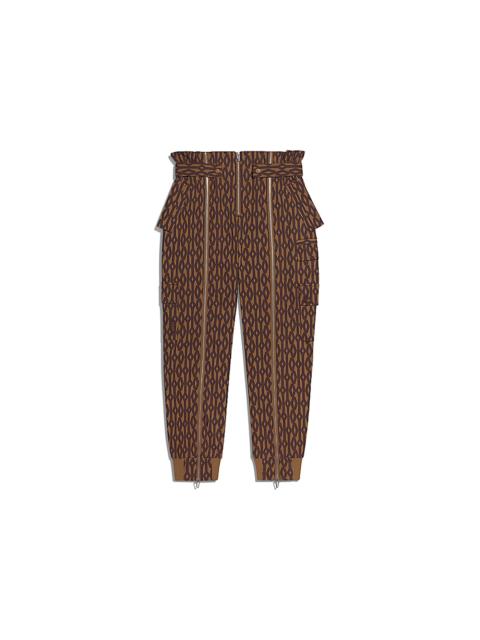 adidas Ivy Park Monogram Zipper Pants Wild Brown/Night Red
