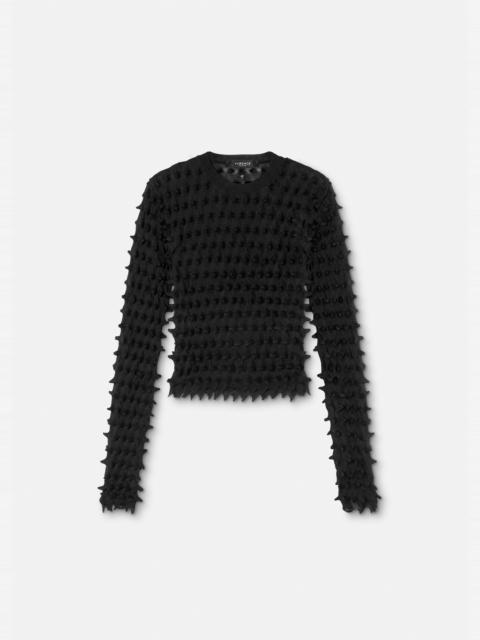 Spiked Textured Sweater