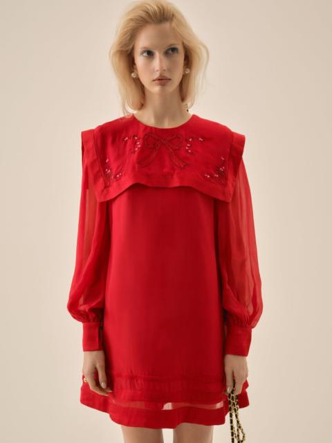 Betsy Bow Mini Dress