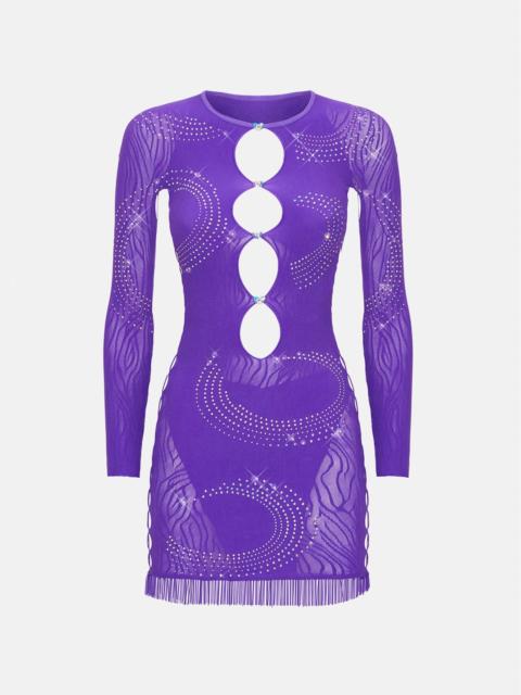 RHINESTONED MIRANDA DRESS TWILIGHT