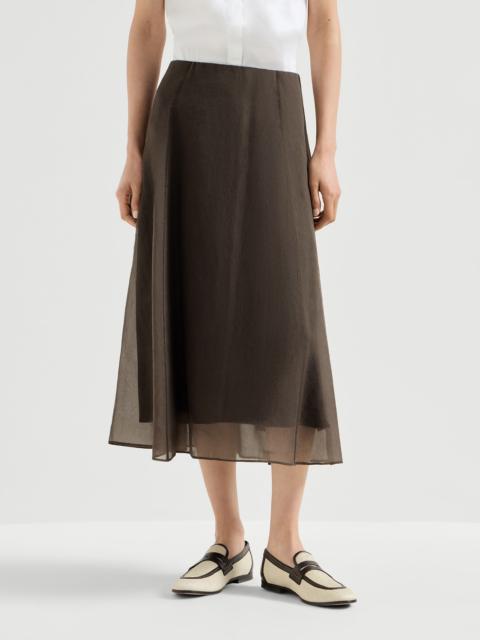 Crispy silk circle skirt