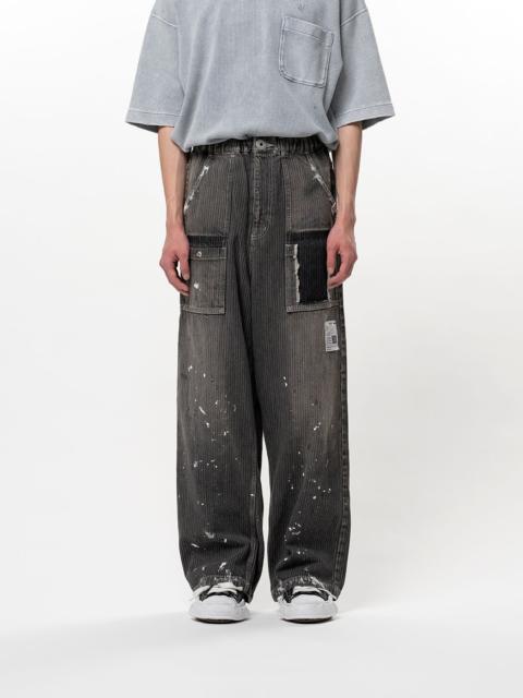 Stripe Denim Bush Pants