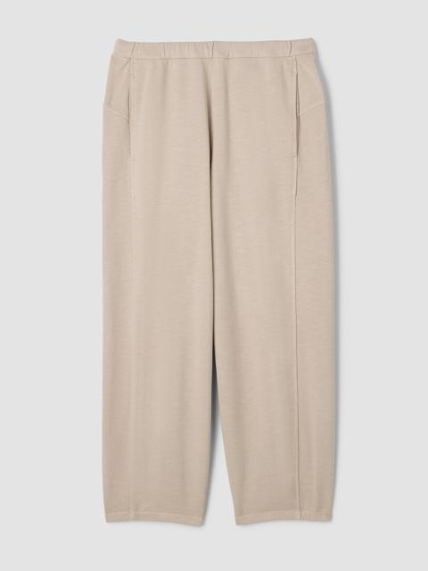 Garment-Dyed Organic Cotton Terry Lantern Pant
