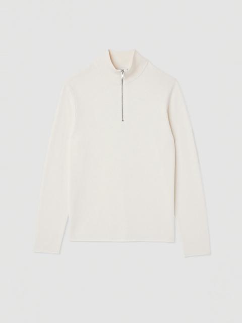 WOOL SWEATER WITH ZIPPED COLLAR