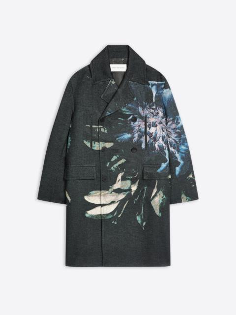JACQUARD CABAN COAT