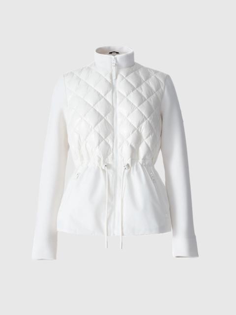 ADITA Light Down Hybrid Jacket with Peplum Hem