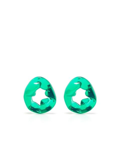 Scrunch stud earrings