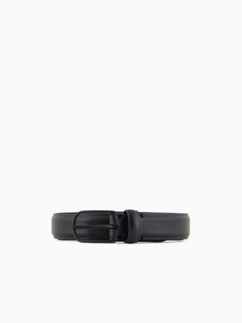 PEBBLED LEATHER BELT