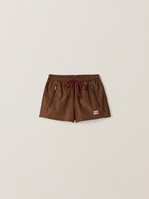 Technical fabric shorts