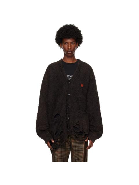 Black Zombie Silhouette Cardigan