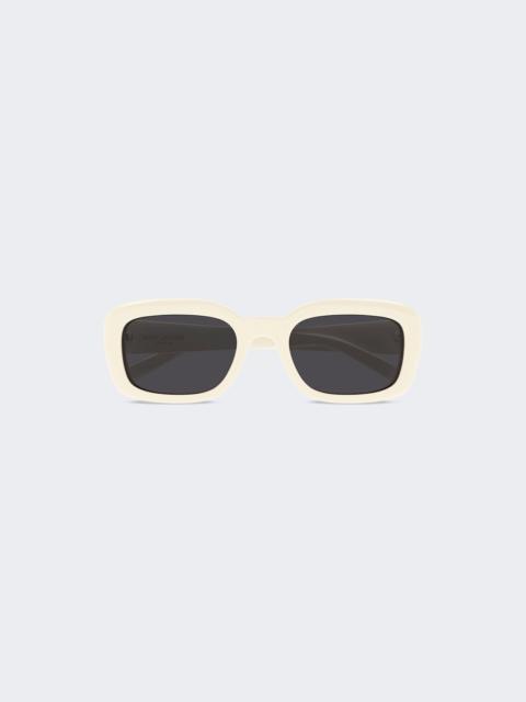 Rectangular Sunglasses Ivory