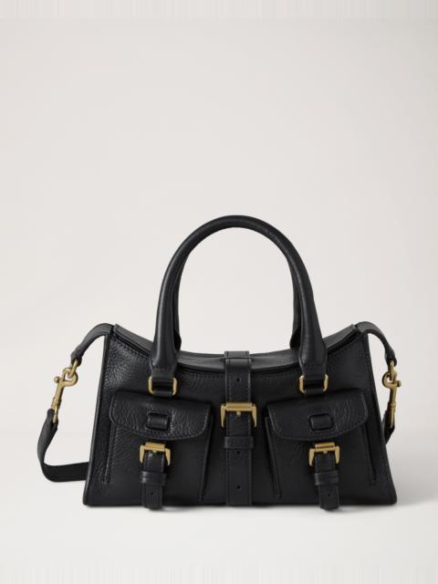 Mini Roxanne
Black High Shine Leather