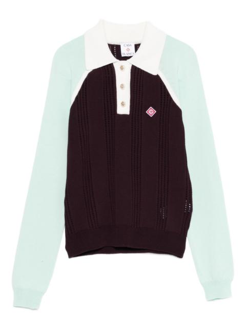 colourblock polo top