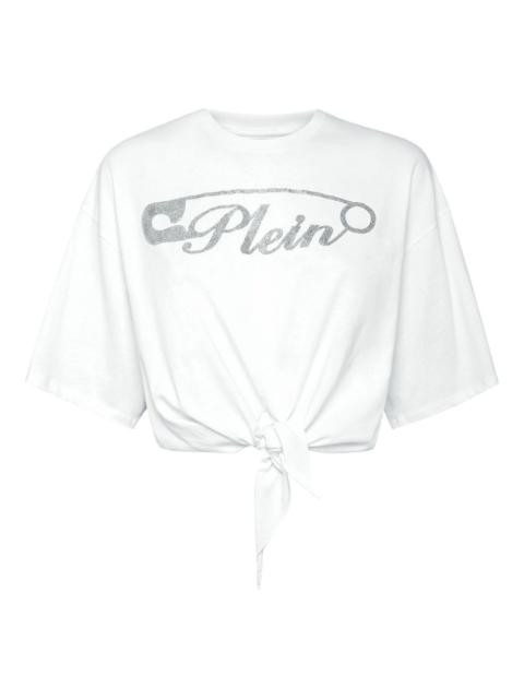 cropped cotton t-shirt