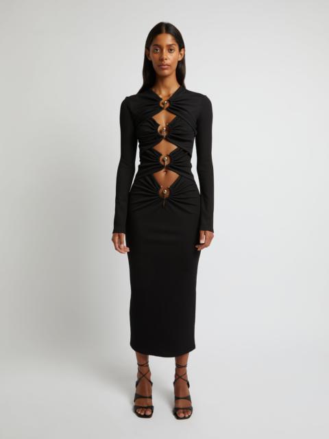 Orbit Ruched Long Sleeve Dress