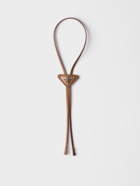 Saffiano leather bolo tie