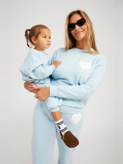 BABY BLUE HEART SWEATSHIRT