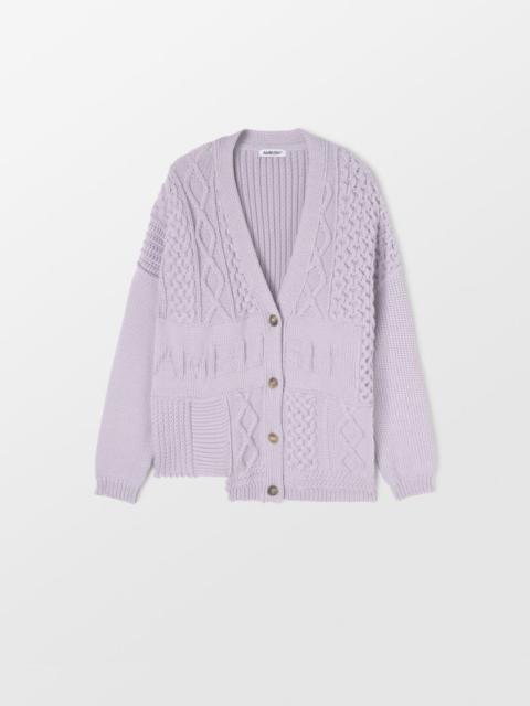 PATCHWORK KNIT CARDIGAN