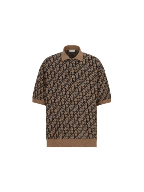 Dior x CACTUS JACK Oversized Polo Shirt Beige/Black