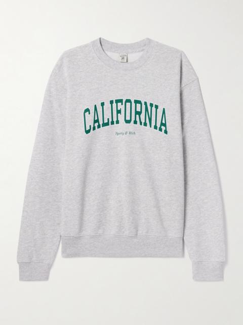 Printed Cotton-blend Jersey Sweatshirt