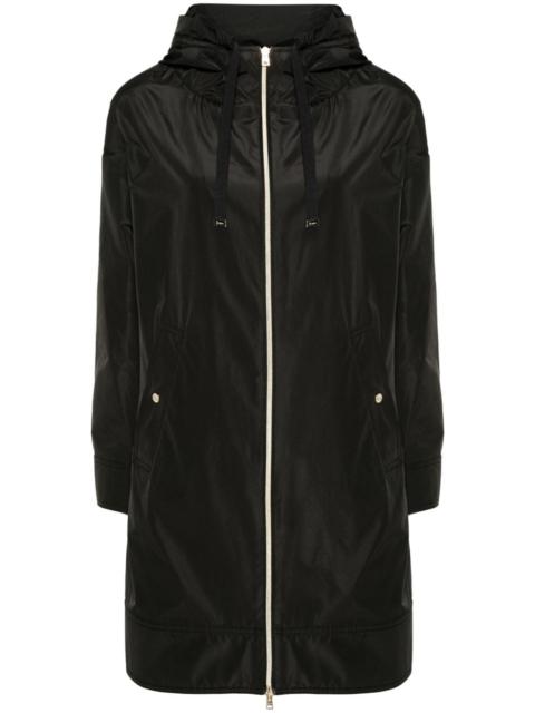 zip-up hooded coat