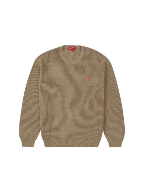 Supreme Small Box Ribbed Sweater Tan